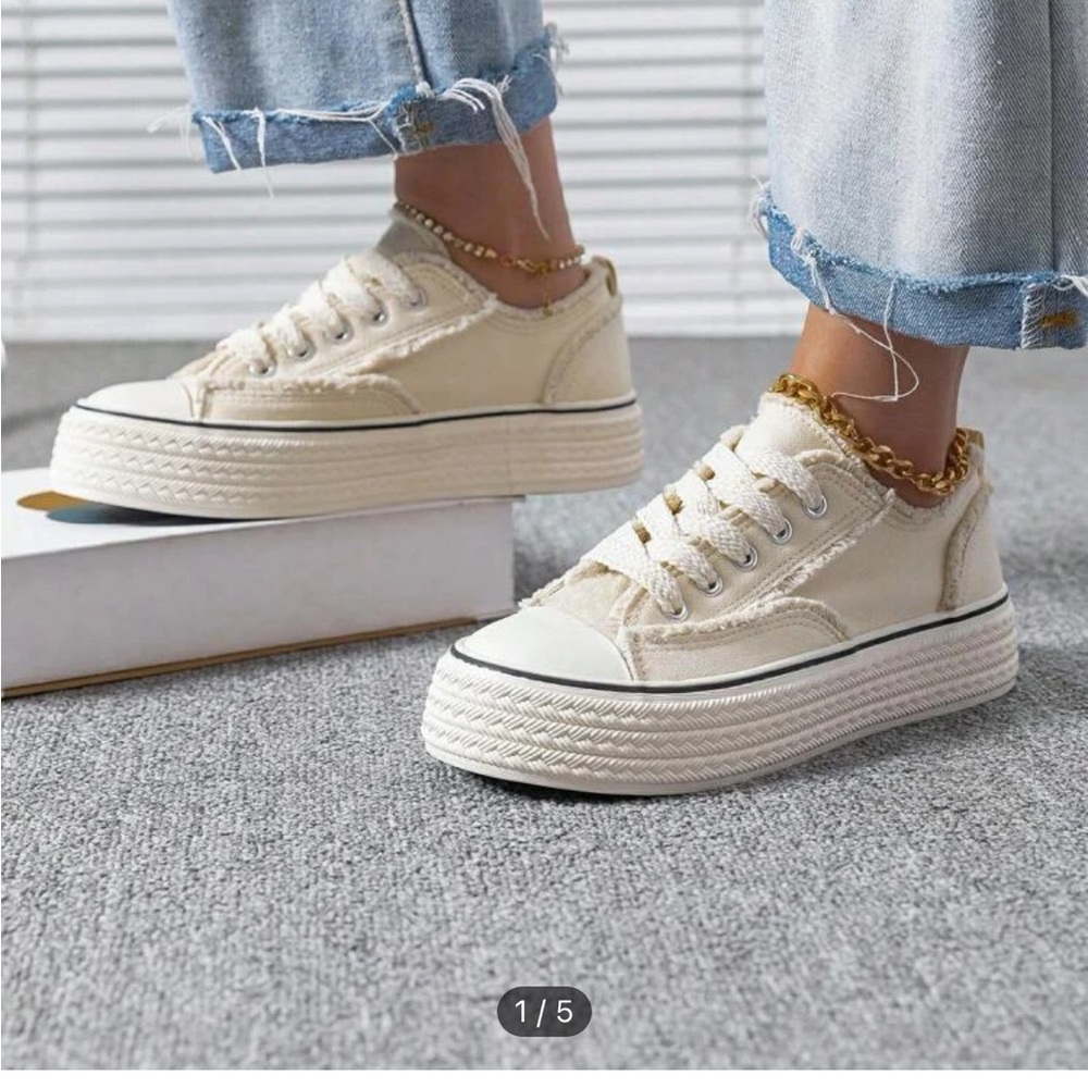 SHEIN canvas sneakers